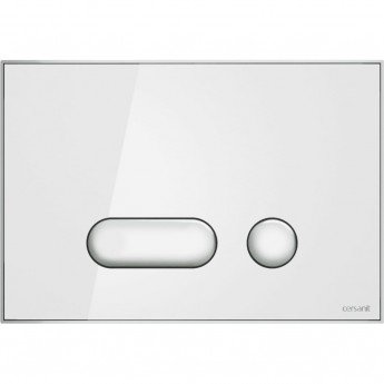 Кнопка CERSANIT INTERA для LINK PRO/VECTOR/LINK/HI-TEC стекло белый
