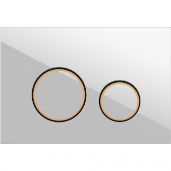 Кнопка CERSANIT TWINS для LINK PRO/VECTOR/LINK/HI-TEC пластик белый матовый