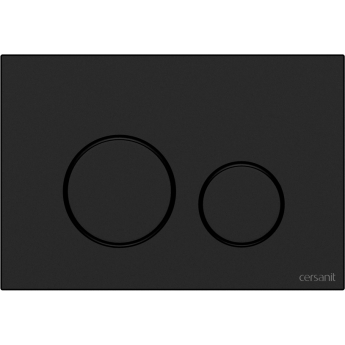 Кнопка CERSANIT TWINS для LINK PRO/VECTOR/LINK/HI-TEC пластик черный матовый