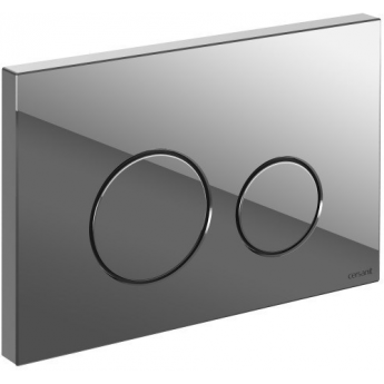 Кнопка смыва CERSANIT TWINS 68313 хром глянцевый