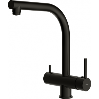 Смеситель CERSANIT CREA для кухни CREA однорычажный с фильтром, черный