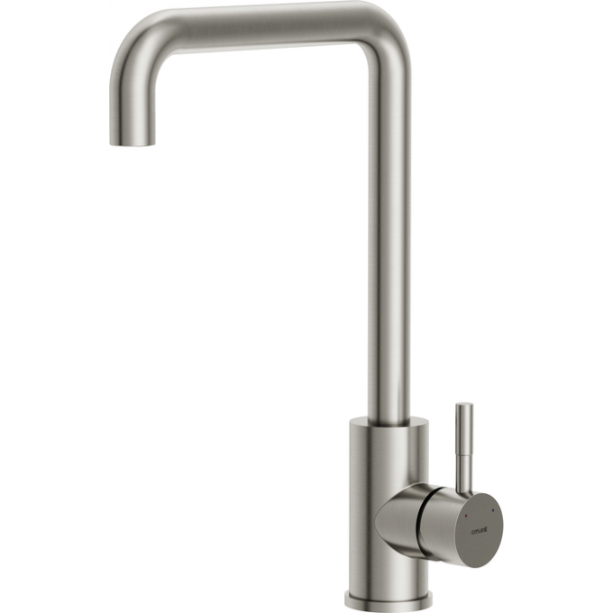 Смеситель CERSANIT для кухни COMO однорычажный с п-образным изливом, никель 64845