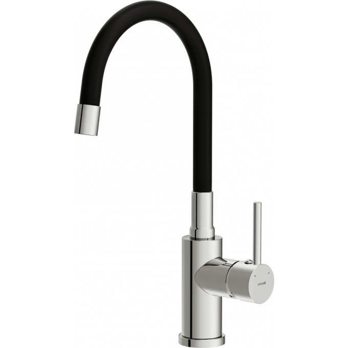 Смеситель CERSANIT для кухни MELAR однорычажный с гибким изливом, хром 68233