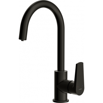 Смеситель CERSANIT для кухни MODUO однорычажный с фильтром, черный