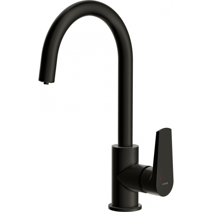Смеситель CERSANIT для кухни MODUO однорычажный с фильтром, черный 68221