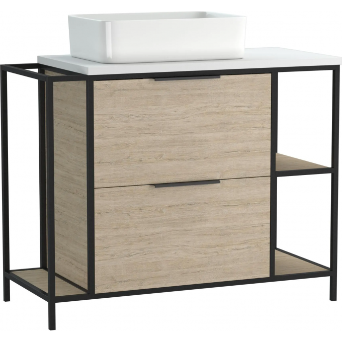 Тумба под раковину CERSANIT BOSQUET 100 дуб 63013