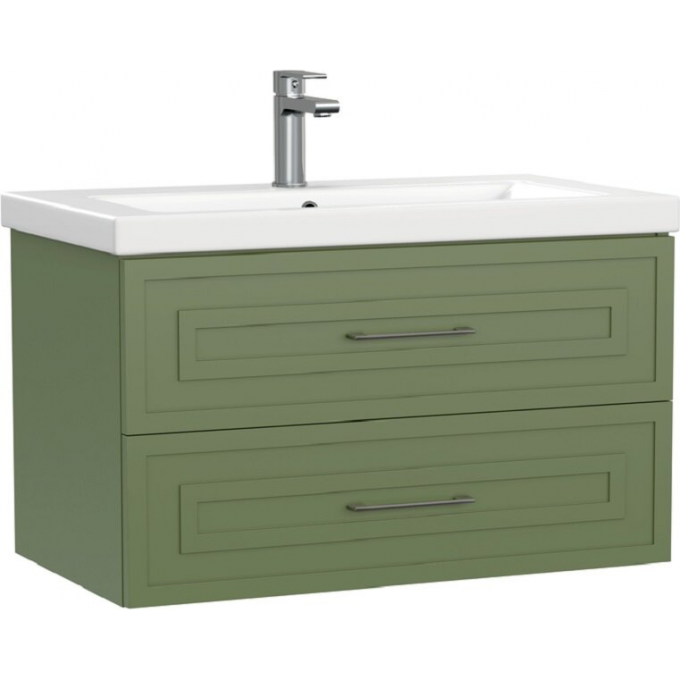 Тумба под раковину CERSANIT CLASSIC , 80 см, подвесная, зеленая матовая 69092